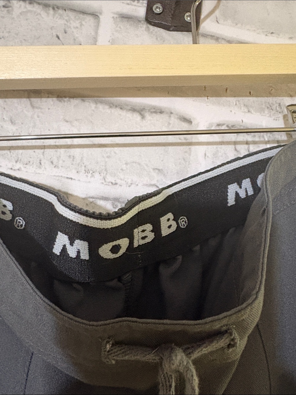 MOBB scrub pants Wide Leg Drawstring Pants in Charcoal Gray- small - Picture 2 of 7